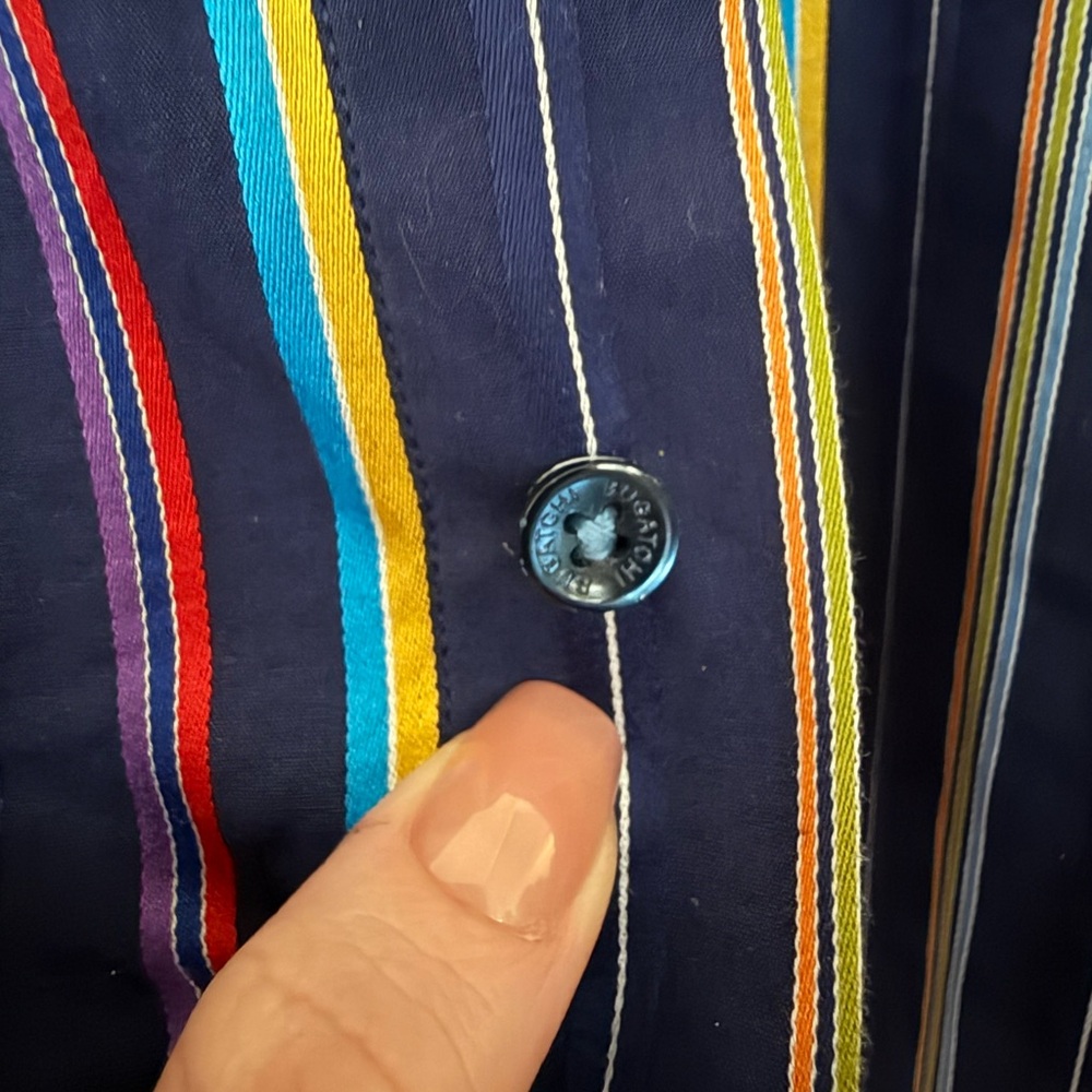 Bugatchi Multicolor Striped Button-Down Shirt - image 5